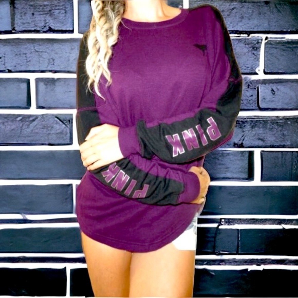 Victorias Secret PINK Long Sleeve Crewneck Sweatshirt Women’s Size Small